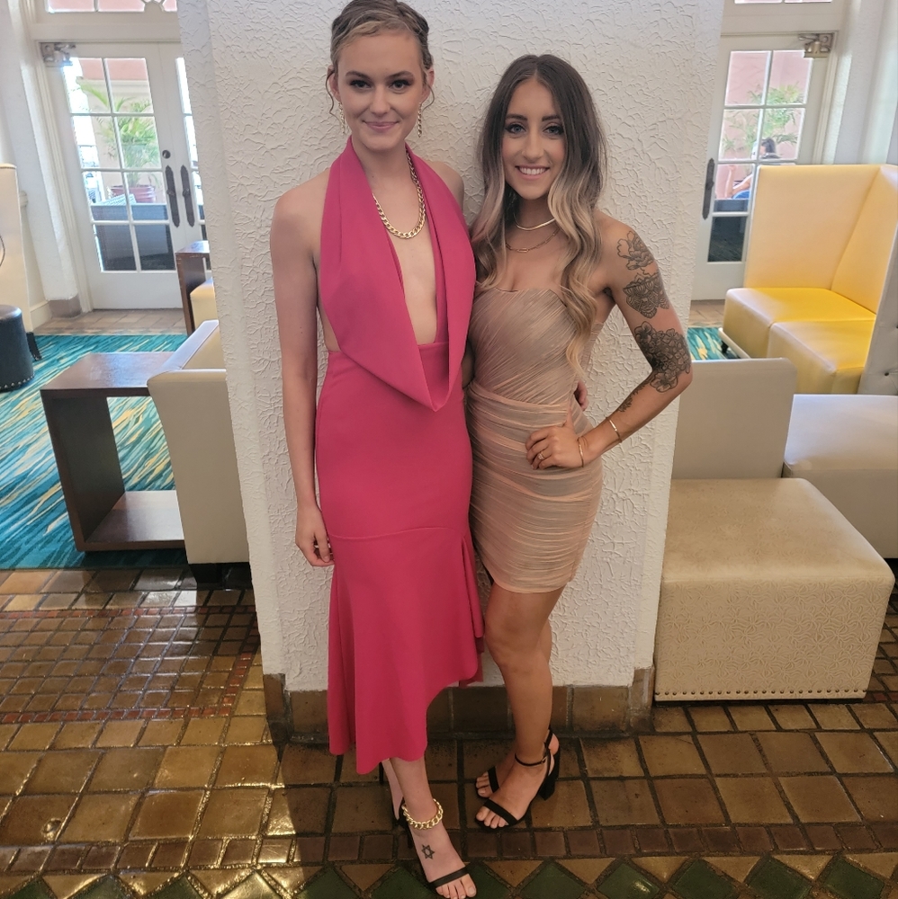 ASOS hot pink dress, size US 4